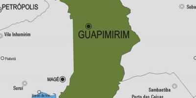 Zemljevid Guapimirim občina