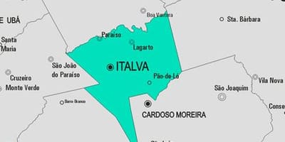 Zemljevid Italva občina