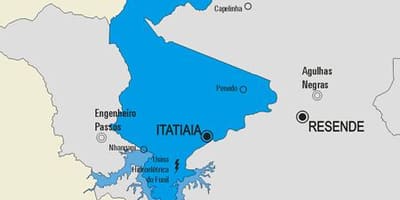 Zemljevid Itatiaia občina