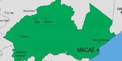 Zemljevid Macaé občina