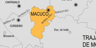 Zemljevid Macuco občina