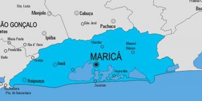Zemljevid Maricá občina