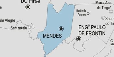 Zemljevid Mendes občina