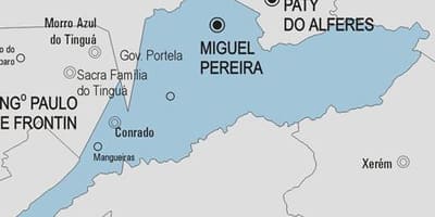 Zemljevid Miguel Pereira občina