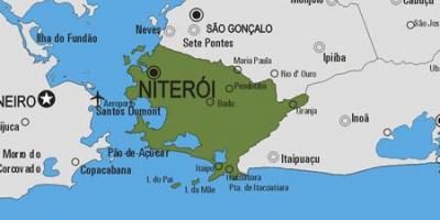 Zemljevid Niterói občina