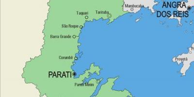 Zemljevid Parati občina
