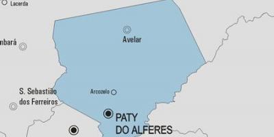 Zemljevid Paty ne Alferes občina