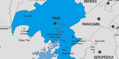 Zemljevid Piraí občina