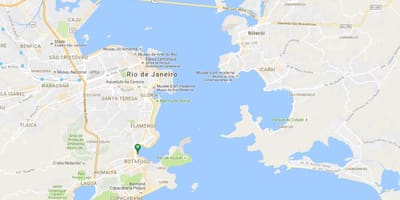 Zemljevid plaži Botafogo