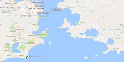 Zemljevid plaži Diabo