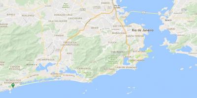 Zemljevid plaži Recreio dos Bandeirantes