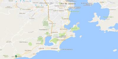 Zemljevid plaži São Conrado