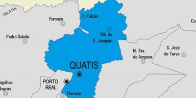 Zemljevid Quatis občina
