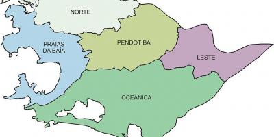 Zemljevid Regij Niterói