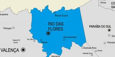 Zemljevid Rio das Ostras občina