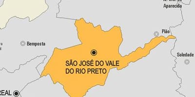Zemljevid São José Vale do Rio Preto občina