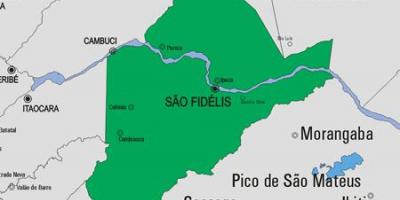 Zemljevid Sao Francisco de Itabapoana občina