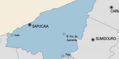 Zemljevid Sapucaia občina