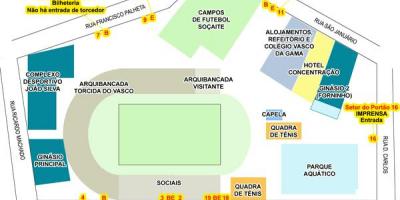 Zemljevid stadion São Januário