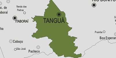 Zemljevid Tanguá občina