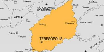 Zemljevid Teresópolis občina