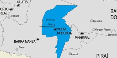 Zemljevid Vassouras občina